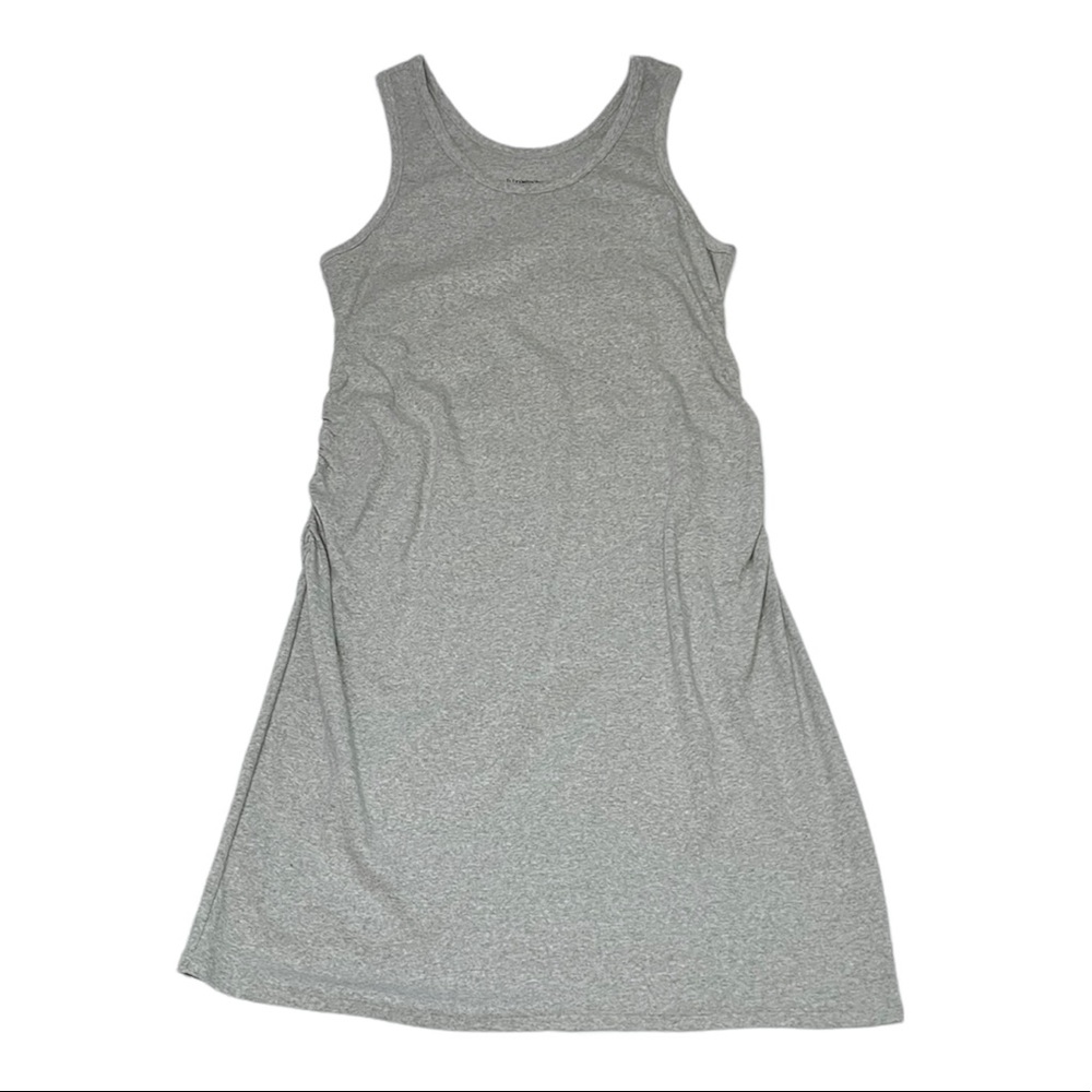 Liz Lange Maternity for Target Gray Tank Ruched Midi Dress in size XXL